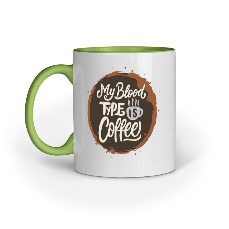 My Blood type is Coffee - Mug - Image 5