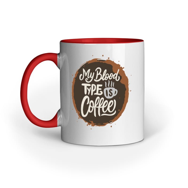My Blood type is Coffee - Mug - Image 7